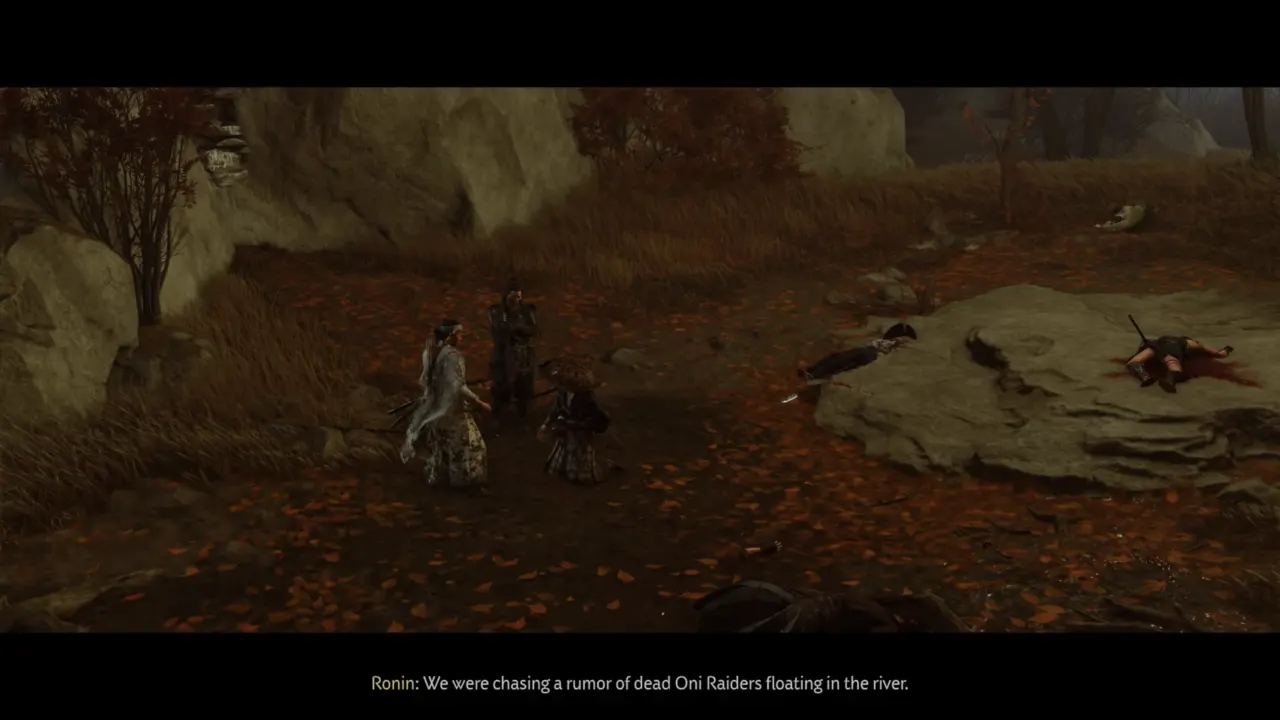 Atsu interogating Ronin - Ghost of Yotei A Mad Pursuit