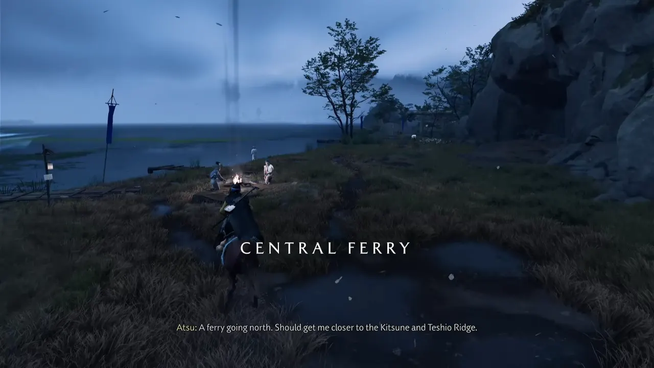 Atsu reached Central Ferry to get to Nayoro Wilds Ghost of Yotei