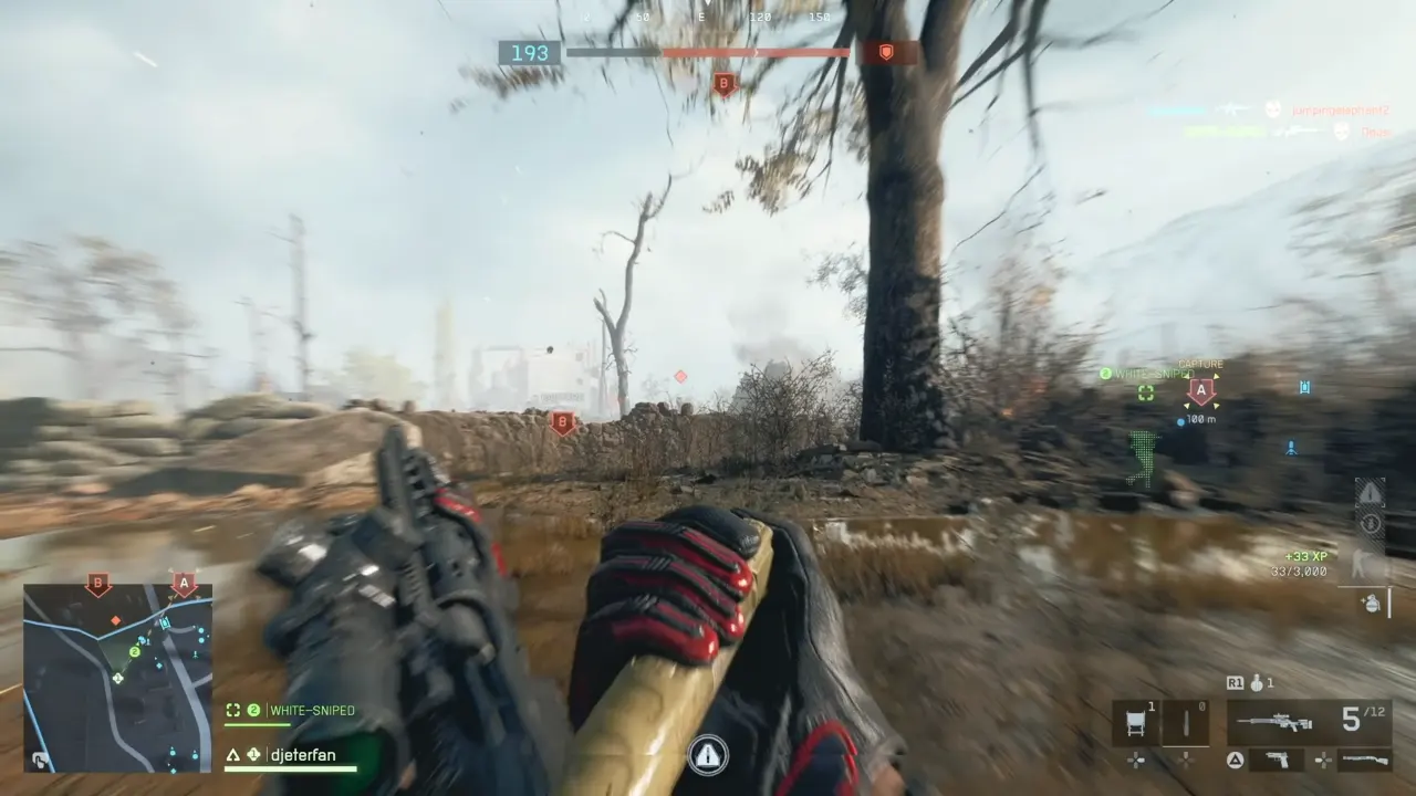 Soldier injecting adrenaline in Battlefield 6