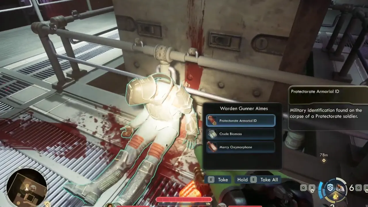 Body with Third Protectorate Armorial ID - The Outer Worlds 2