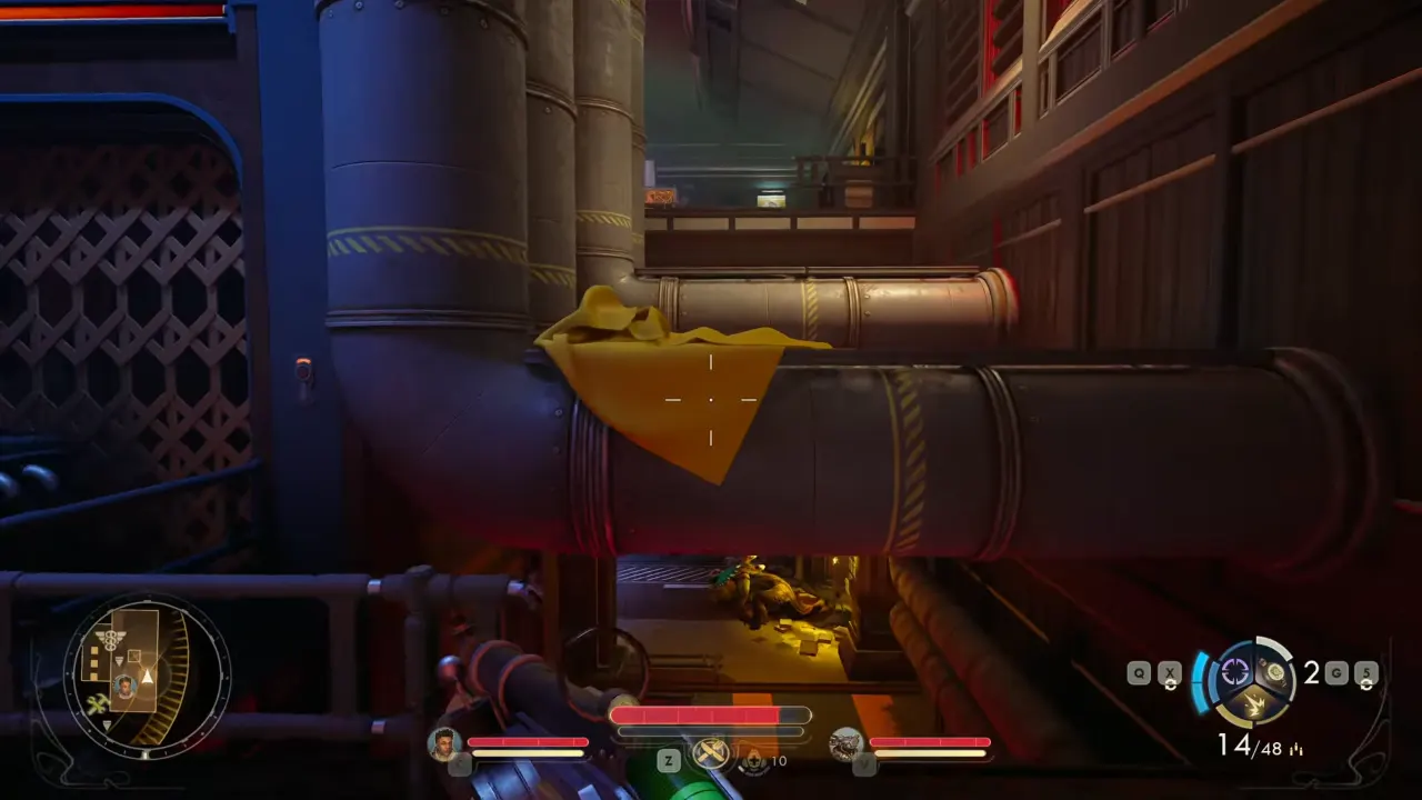 Climable pipes from 3rd to 4th floor - The Outer Worlds 2