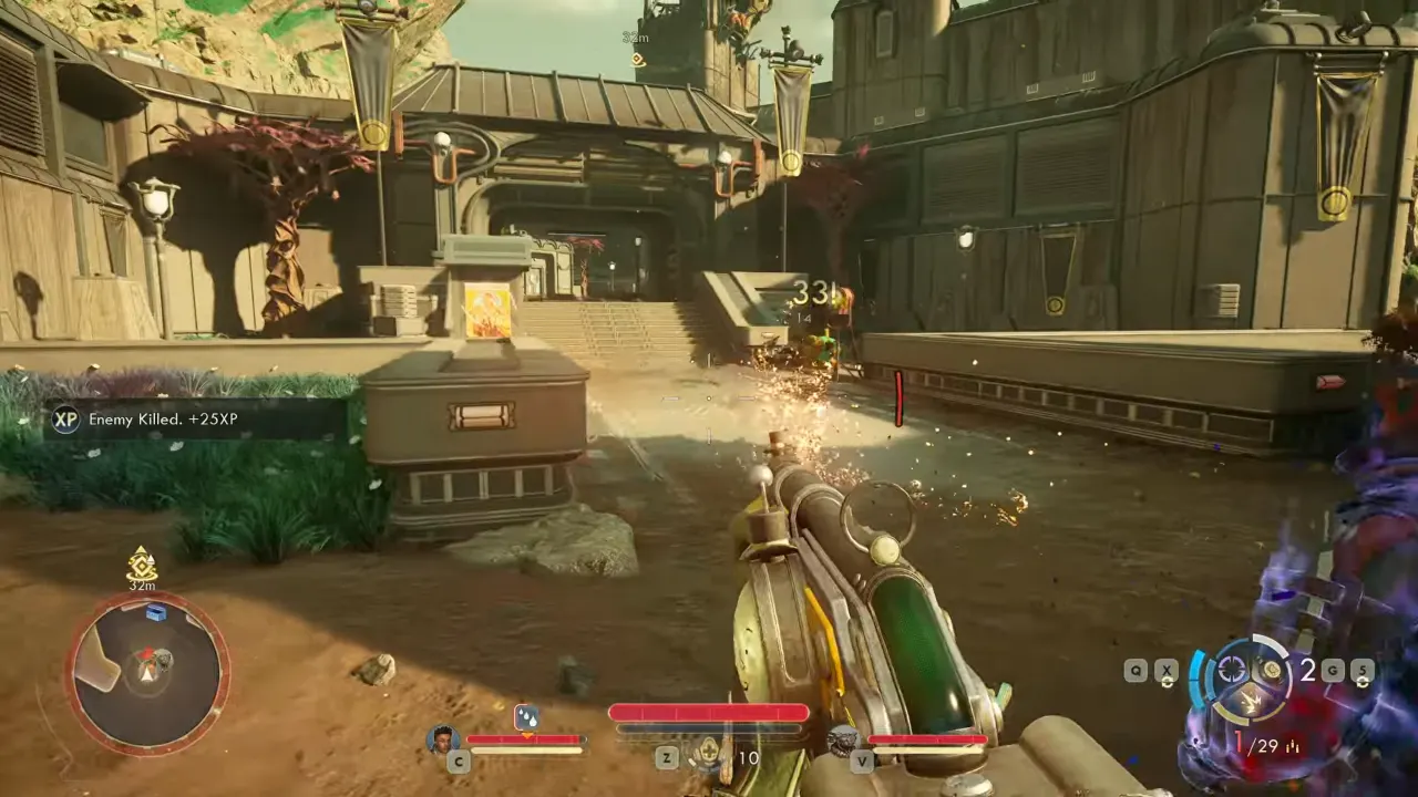 Fight outside Ministry of Accuracy - The Outer Worlds 2