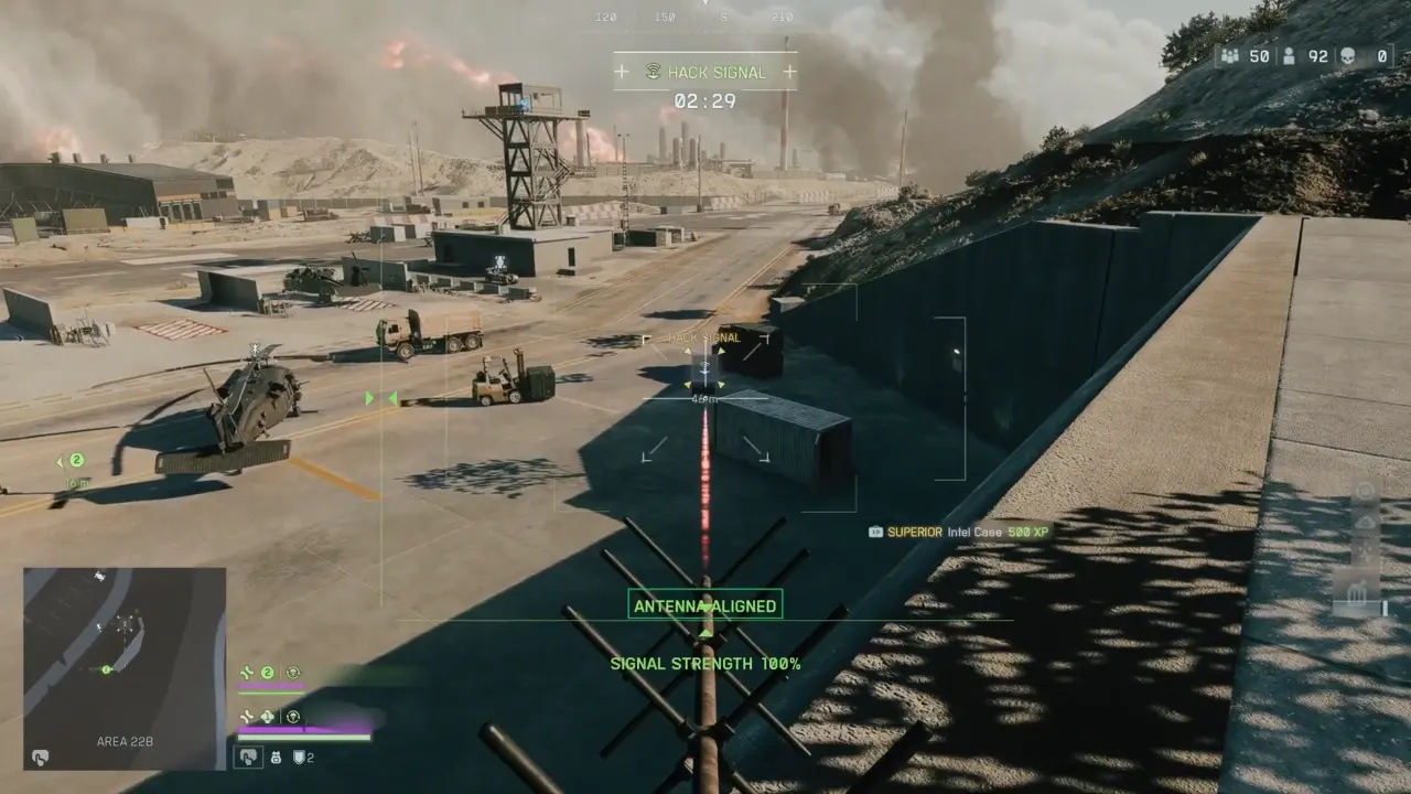 Battlefield 6 REDSEC antenna aligned correctly