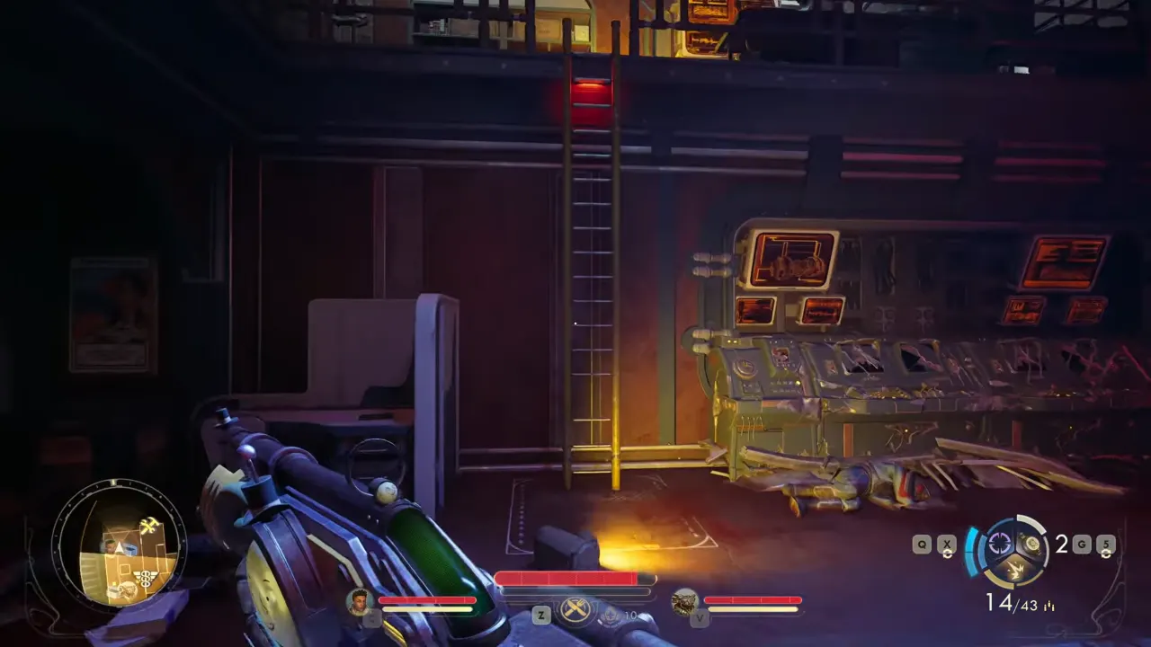 Ladder to go to 2nd floor The Outer Worlds 2