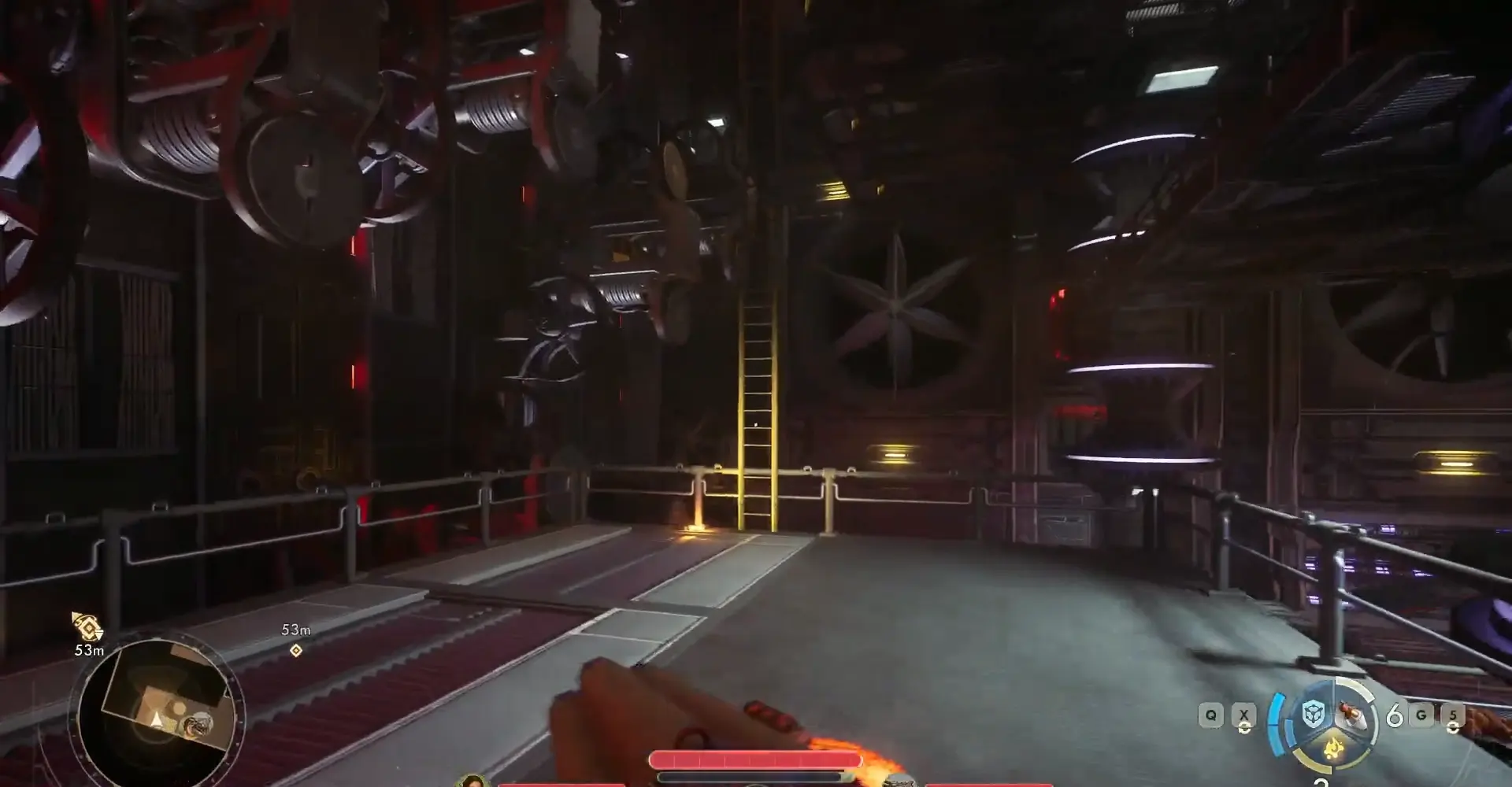 Ladders to climb to Deck 6 - The Outer Worlds 2