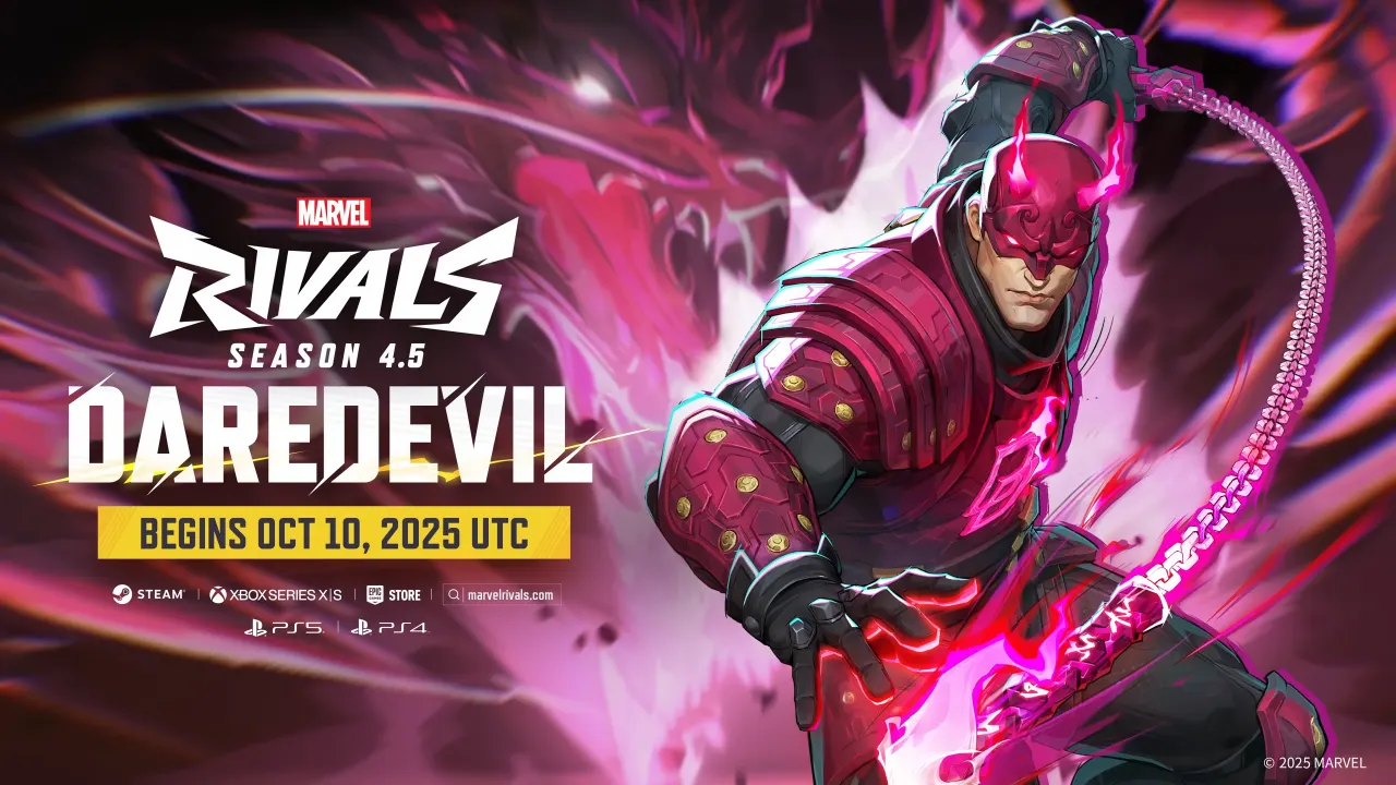 Marvel Rivals Season 4.5 Release Date and Time Announcement Poster