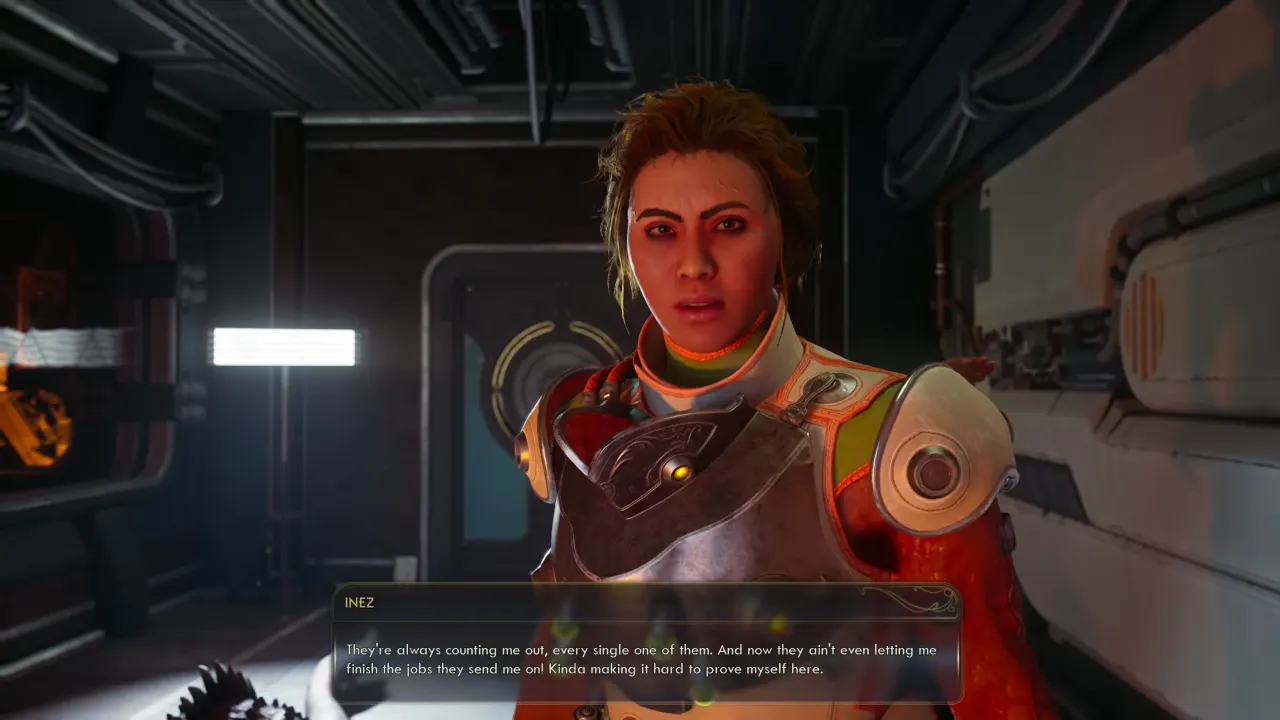 Meeting Inez in Ministry Building - A Refreshing Bit of News The Outer Worlds 2