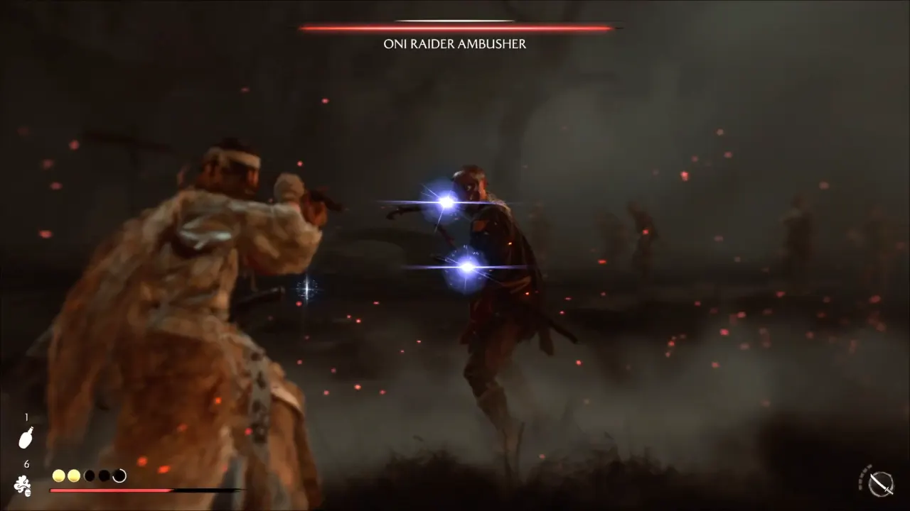 Oni Raider Ambusher Fight during Ghost of Yotei The Road to Ishikari Plain mission