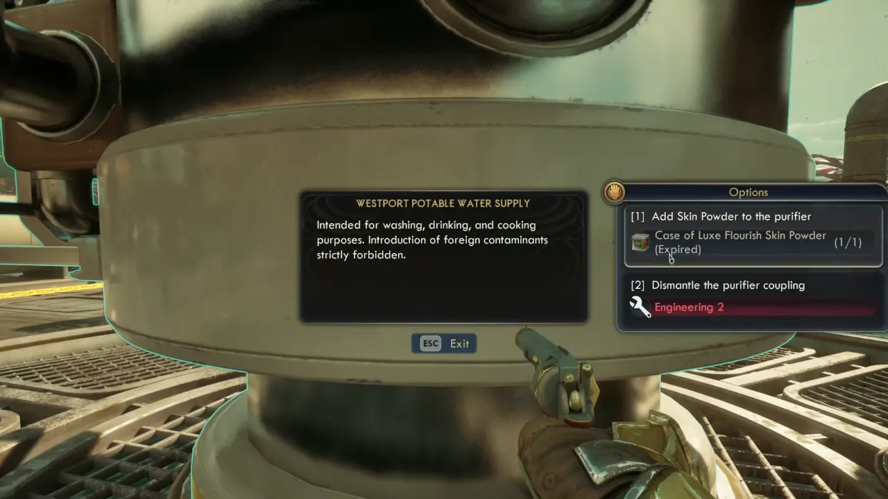 Sabotage Water Supply - The Outer Worlds 2