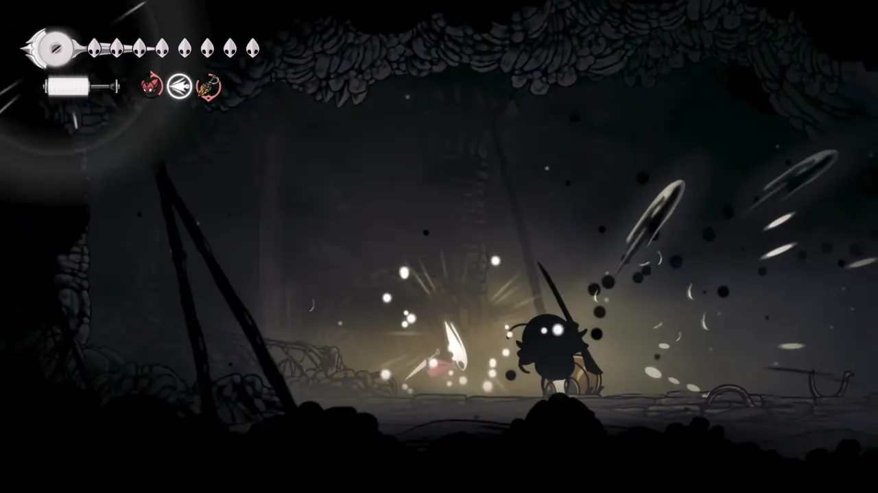 Silksong Lost Garmond Void Projectiles Attack
