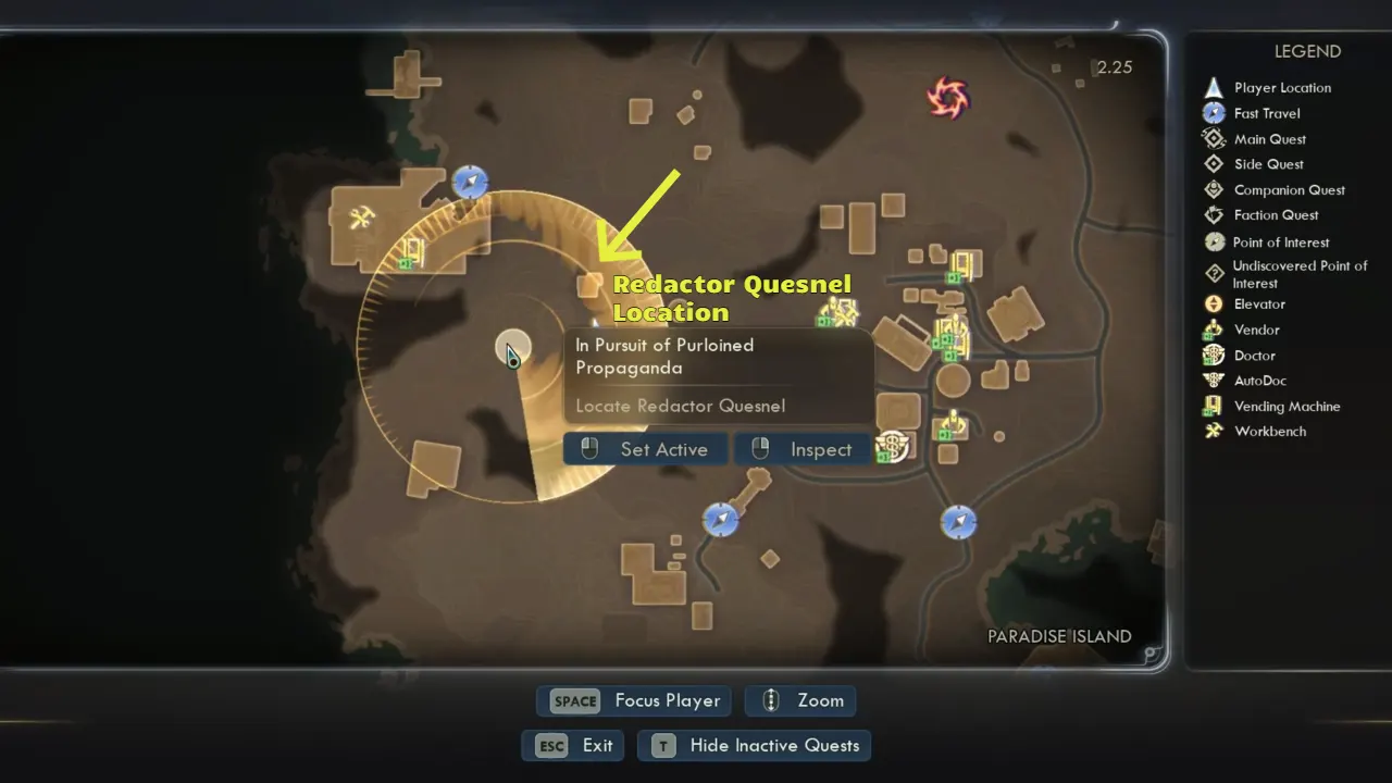 The Outer Worlds 2 In Pursuit of Purloined Propaganda Location
