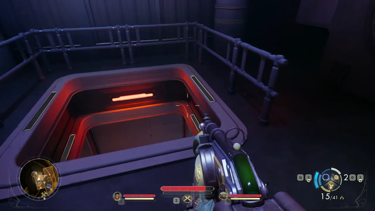 Vent opening to intel office room - The Outer Worlds 2