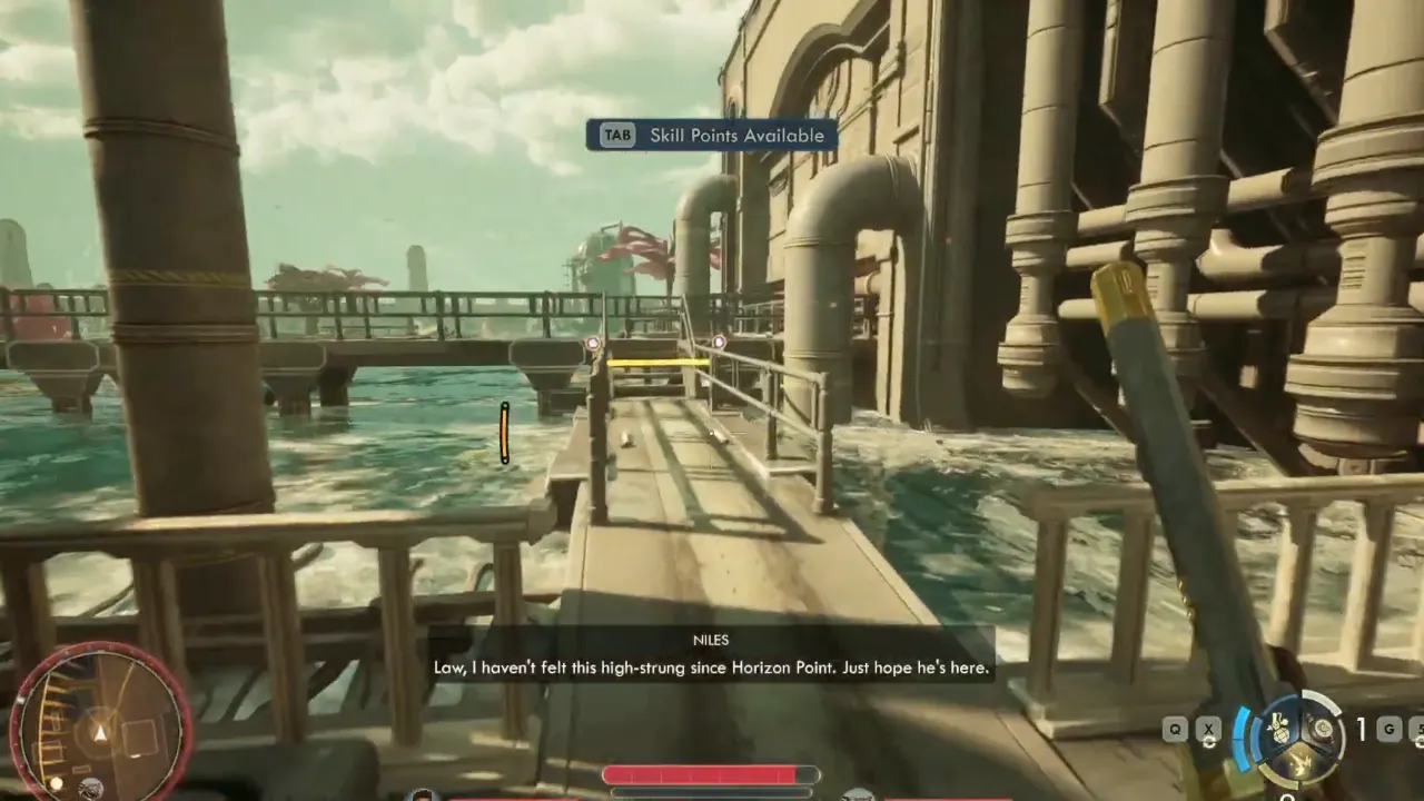 Walkway to water supply - The Outer Worlds 2