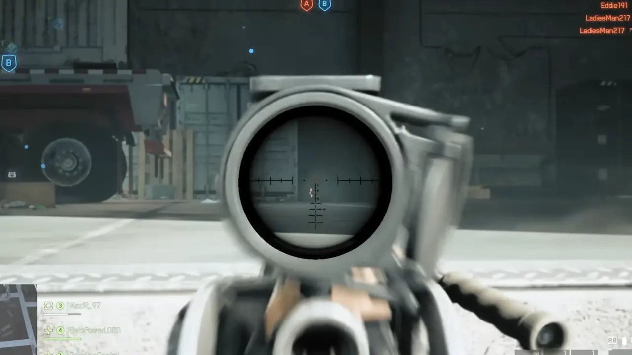Battlefield 6 weapon's Bipod deployed in battle