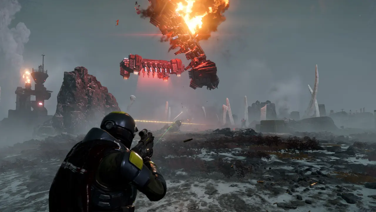 Helldivers 2 fight scene