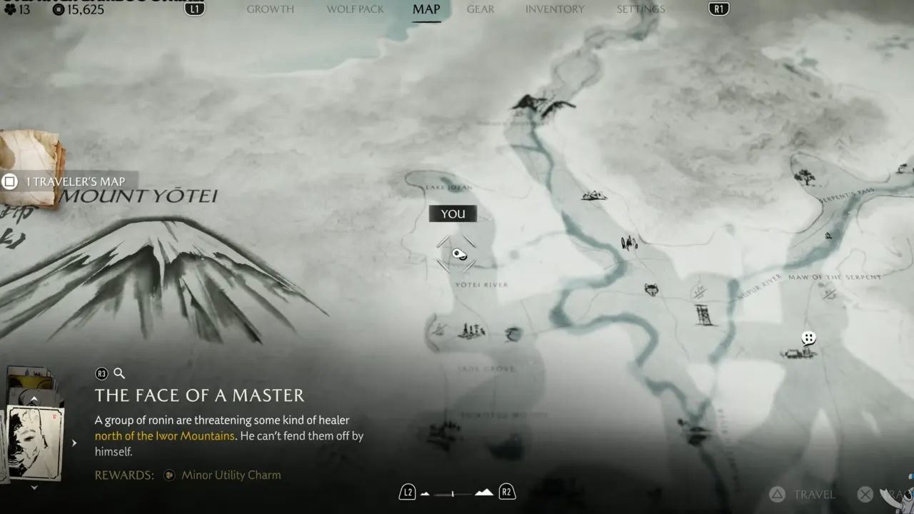 Yotei River Bamboo Strike map location in Ghost of Yotei