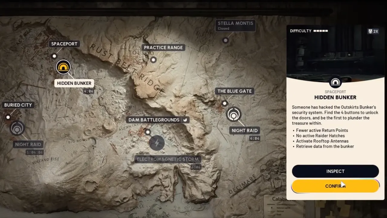 ARC Raiders Hidden Bunker Map Condition