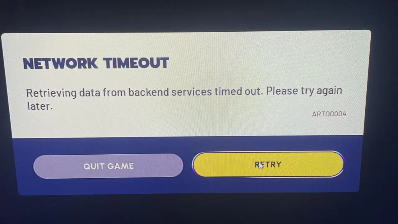 ARC Raiders Network Timeout ART00004