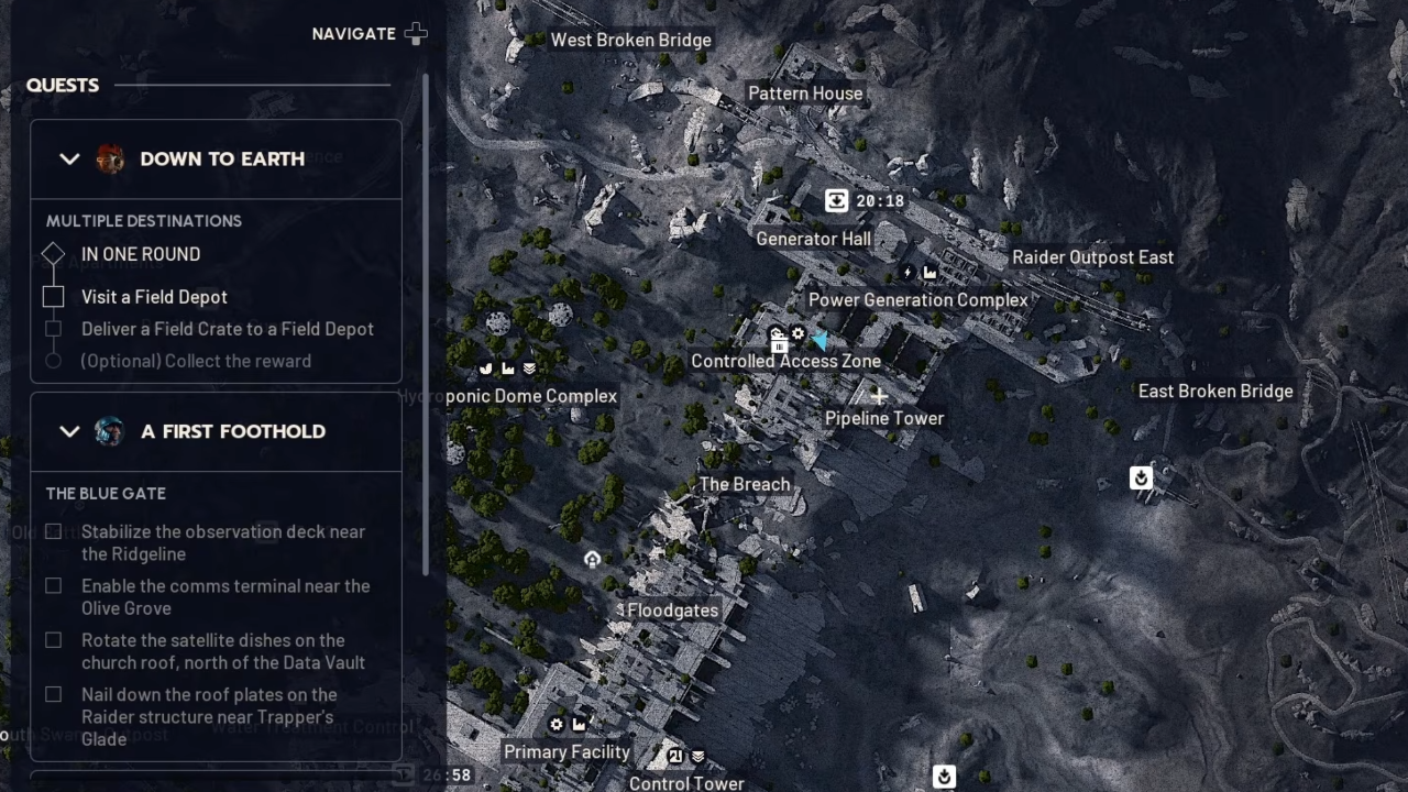 Anvil Blueprint Locations on ARC Raiders Dam Battlegrounds