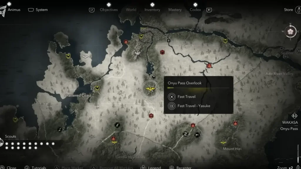 Assassin's Creed Shadows Onyu Pass Overlook Location
