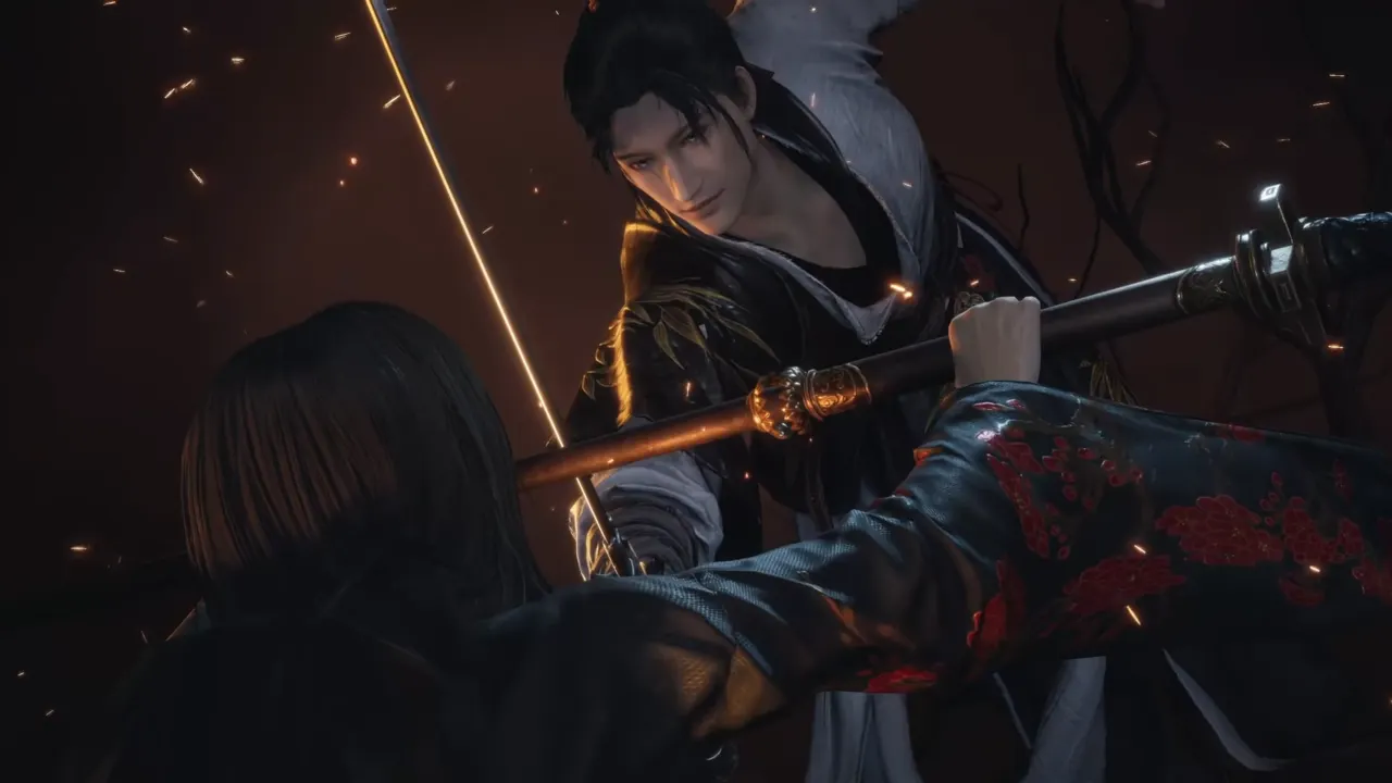 Aureate Pavilion witch boss fight scene - Where Winds Meet