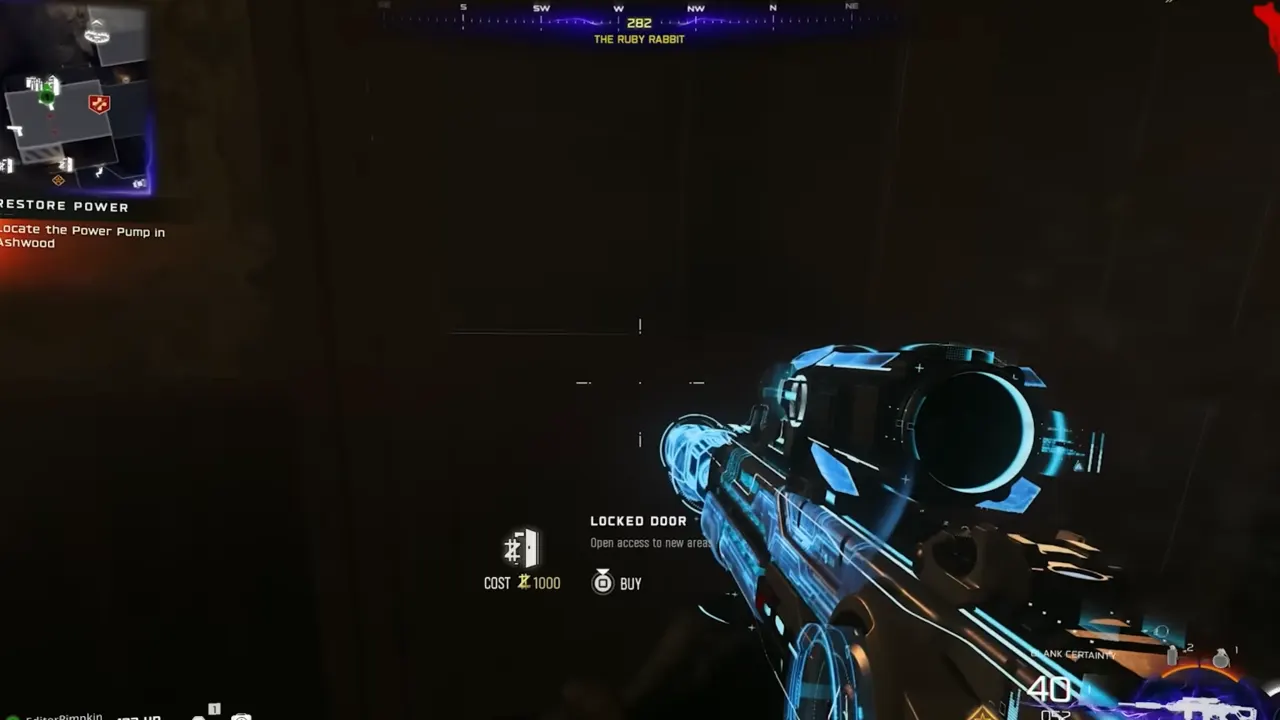 Locked door inside building in Ashwood - Black Ops 7 Zombies