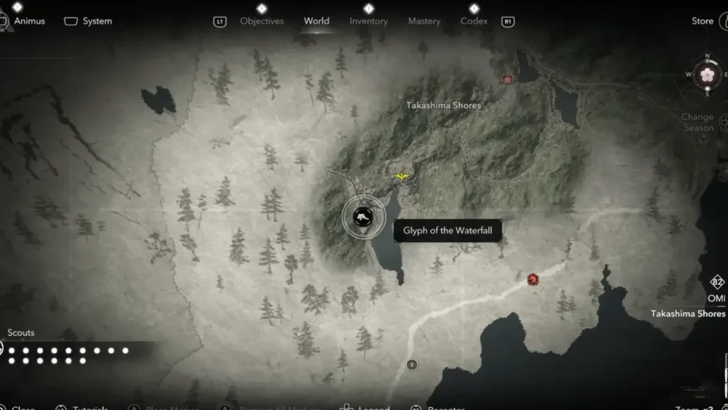 Glyph of the Waterfall Location