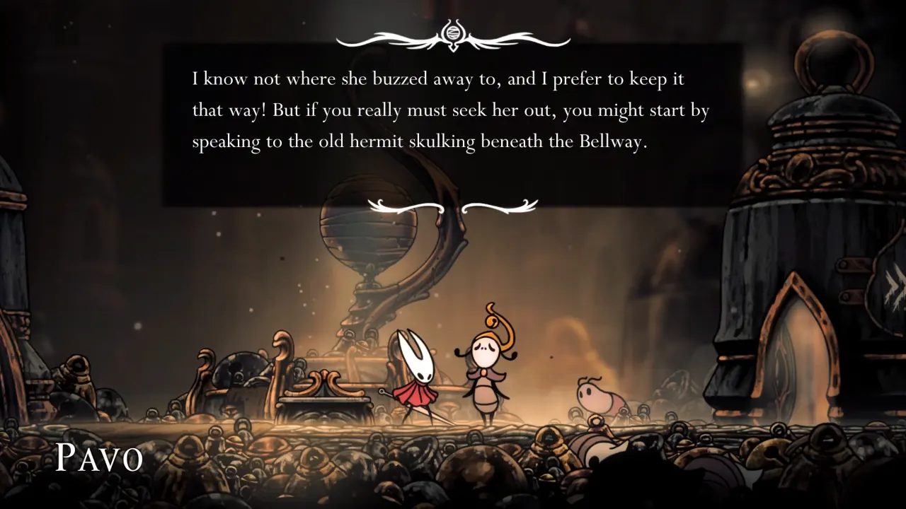 Hollow Knight Silksong Hornet and Pavo in Bellhart