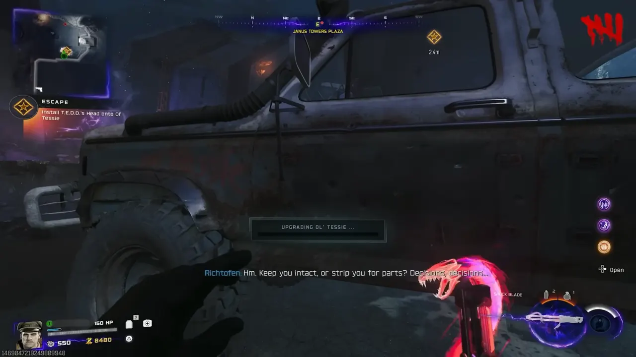 Installing T.E.D.D.’s Head on Tessie - Black Ops 7 Zombies