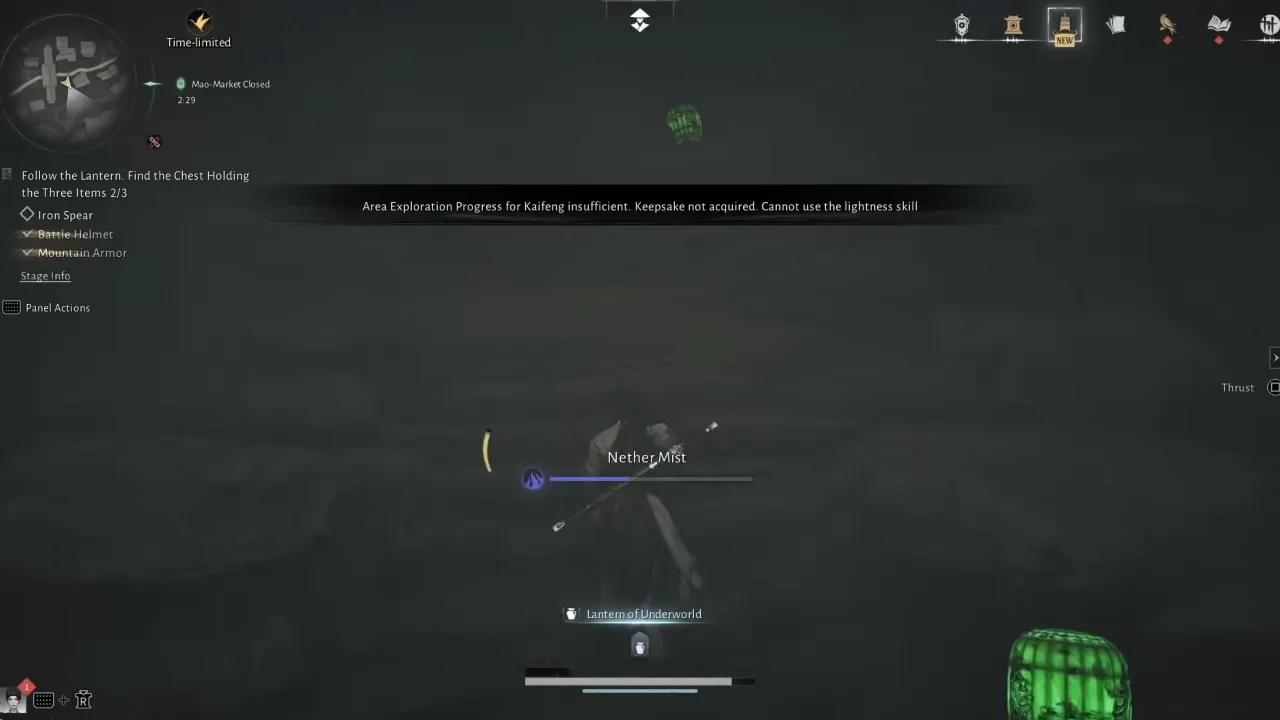 Moving up second stairs to Iron Spear location