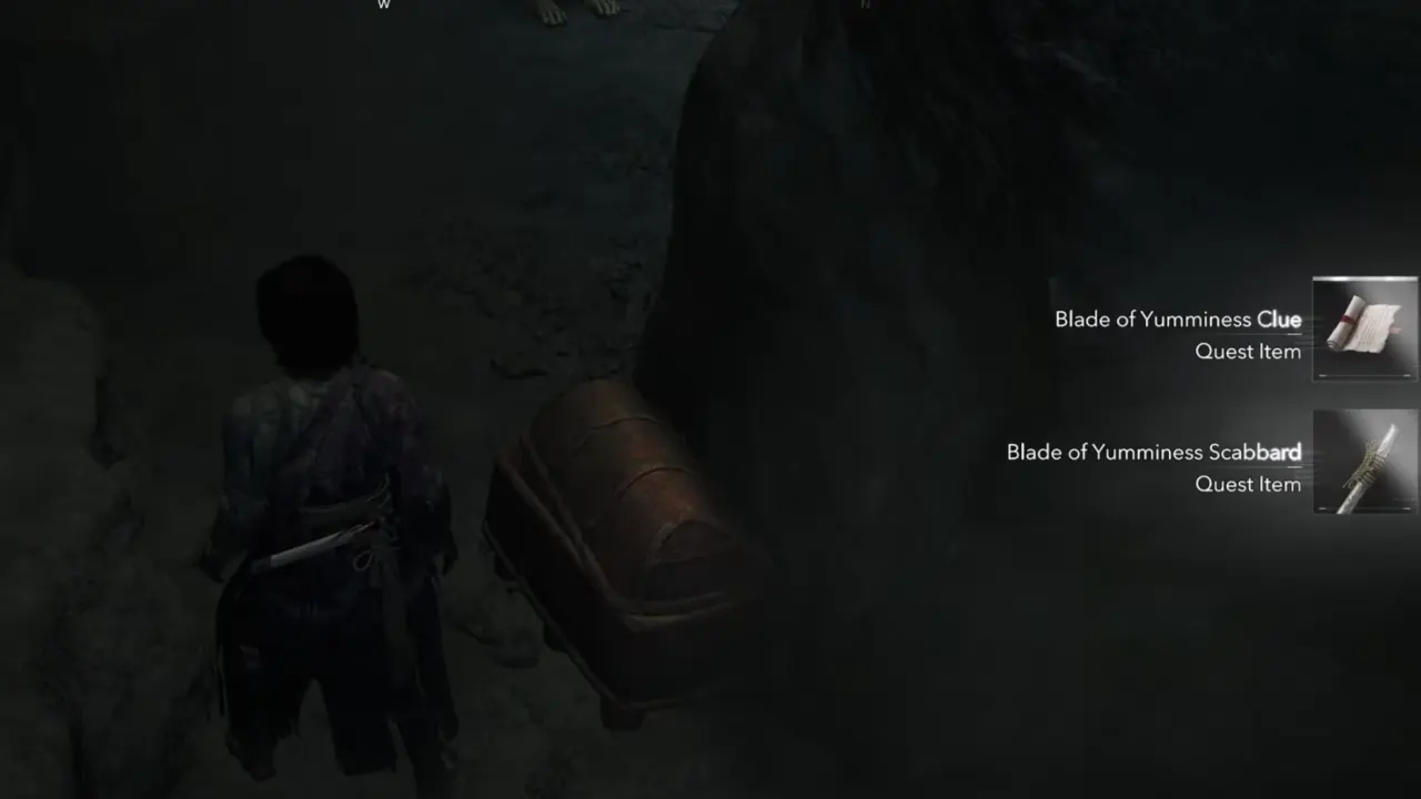 Received Blade of Yumminess Clue and the Blade of Yumminess Scabbard