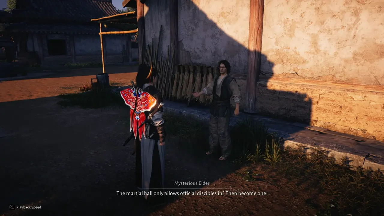 Talking to Mysterious Elder in Where Winds Meet