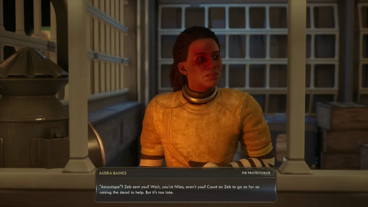 The Outer Worlds 2 Audra Baines in the cell