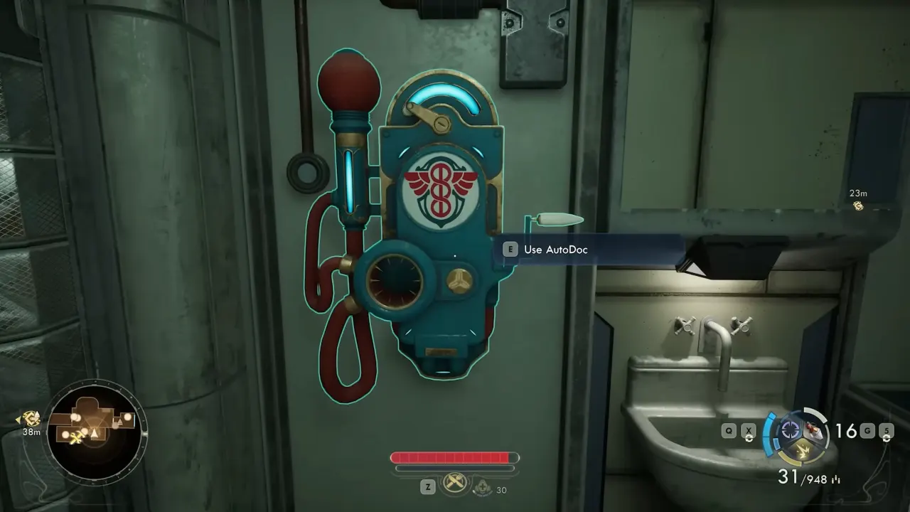 The Outer Worlds 2 AutoDoc to cure Zyranium poisoning