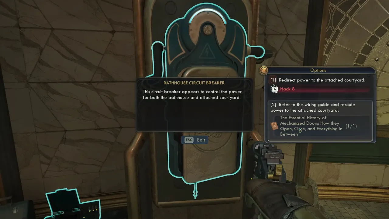 The Outer Worlds 2 Bathhouse Circuit Breaker