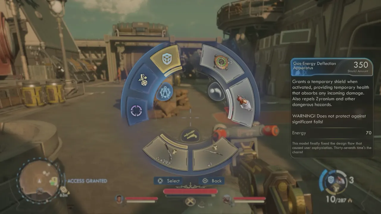 The Outer Worlds 2 Gas-Energy Deflection Apparatus