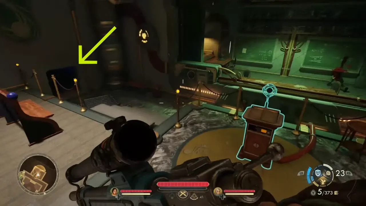 The Outer Worlds 2 small vent inside lecture room