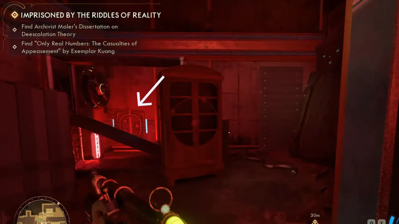 The Outer Worlds 2 vent to reach Real Numbers book room