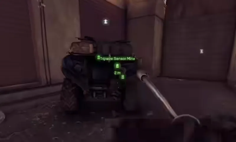 Battlefield 6 image shows Tripwire Sensor Mine placed on vehicle