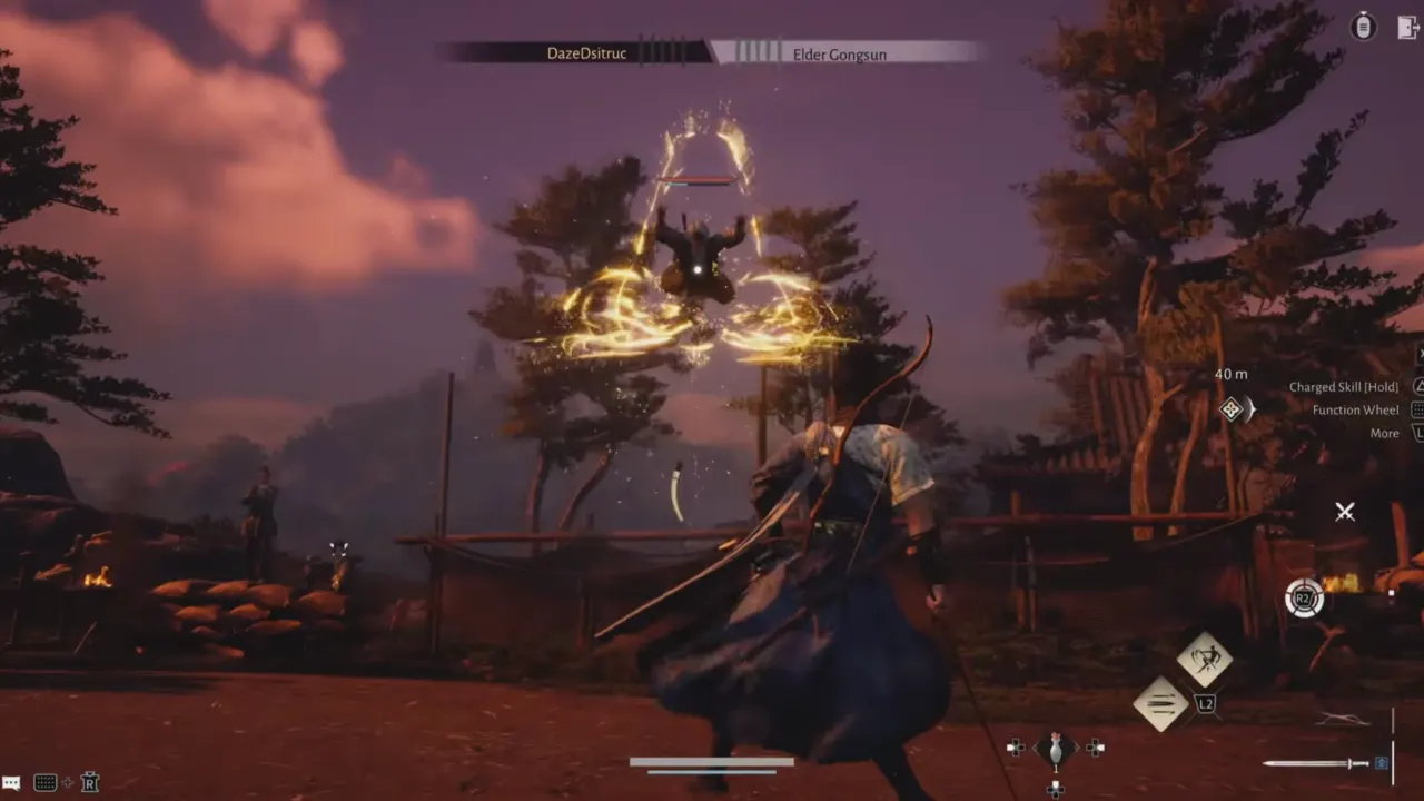 Where Winds Meet Elder Gongsun Toad Leap 3-hit combo