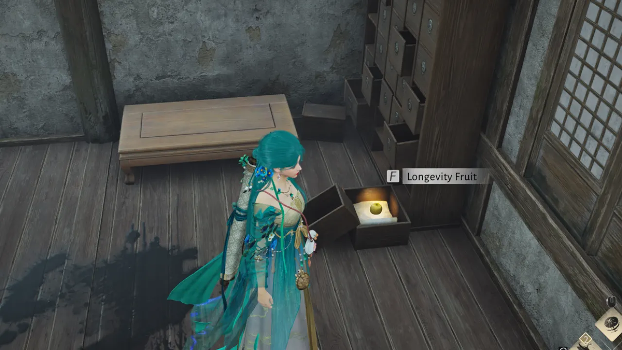 Where Winds Meet Longevity Fruit inside drawer box.