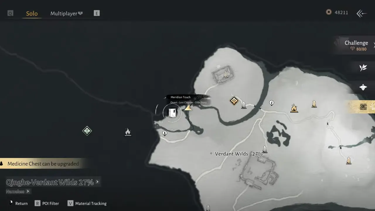 Where Winds Meet Meridian Touch Quest Map Location