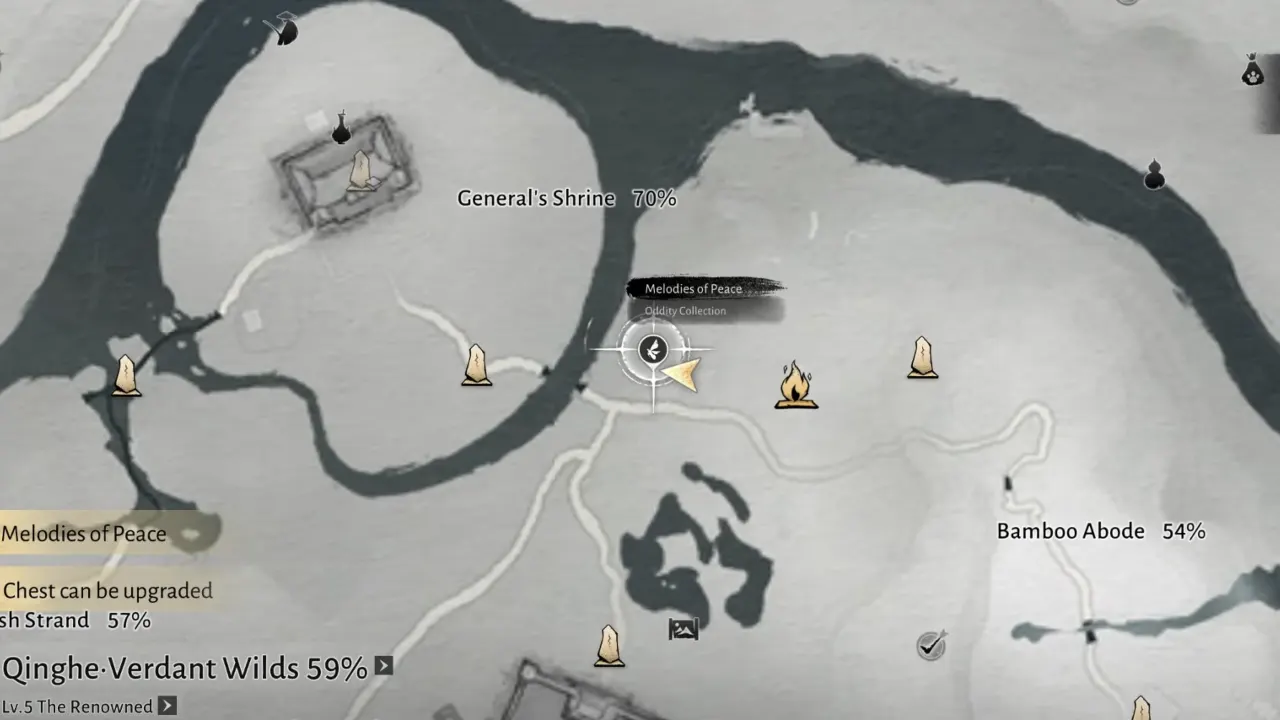 Where Winds Meet Qi Sheng map location in Qinghe