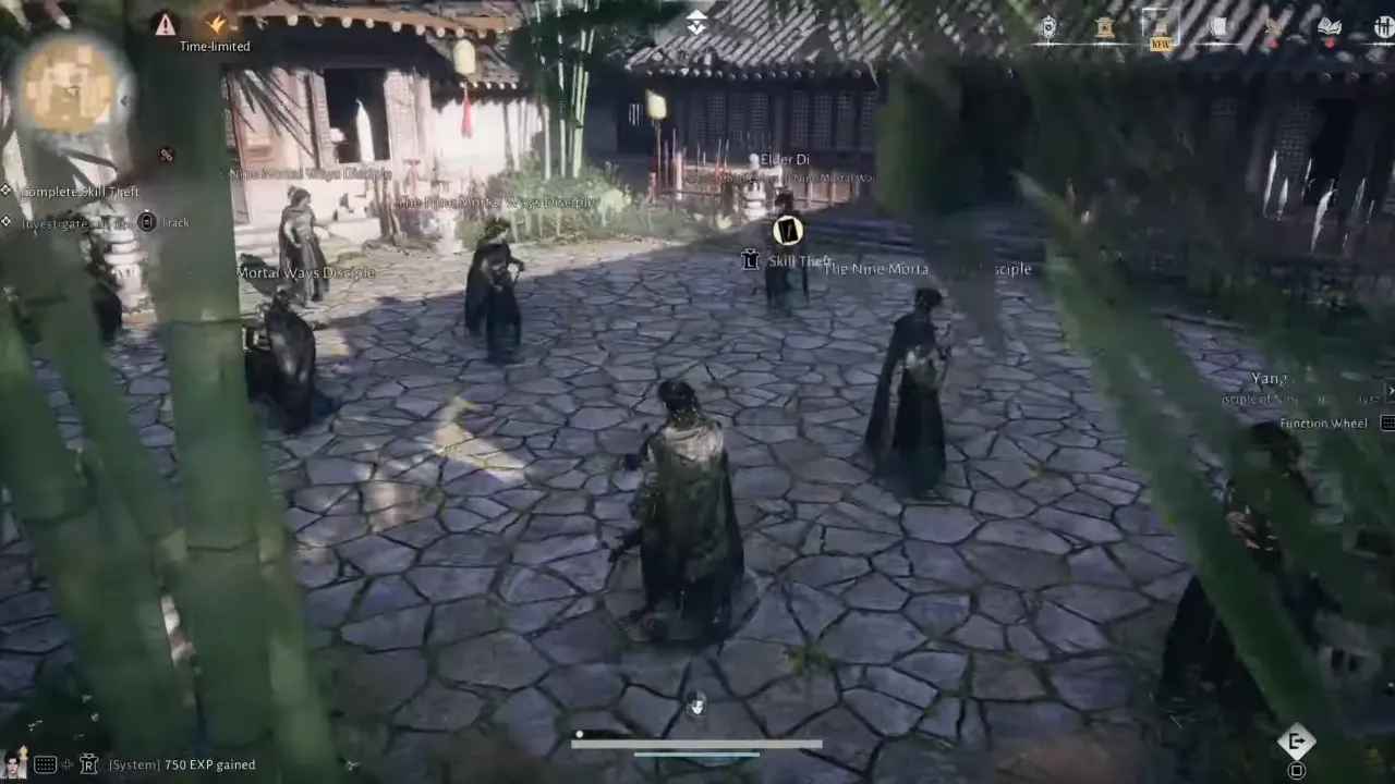 Where Winds Meet Rope Dart Skill Theft minigame