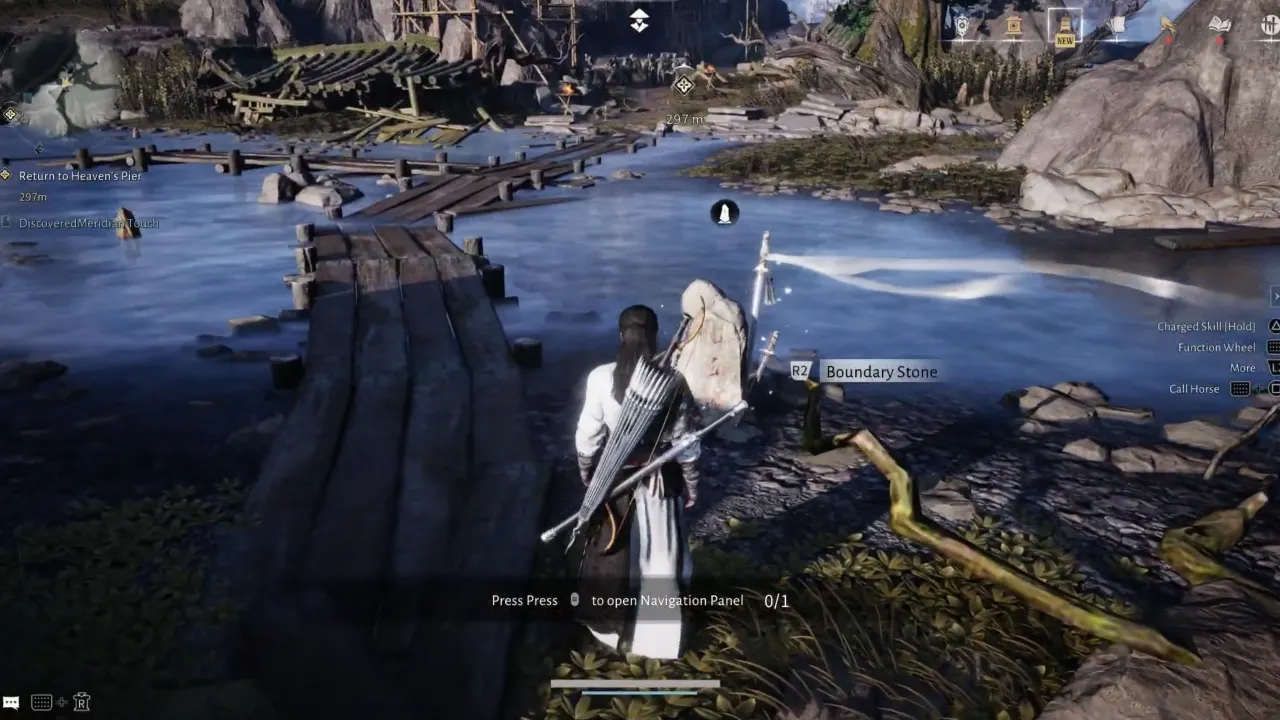 Where Winds Meet - Standing near Boundary Stone