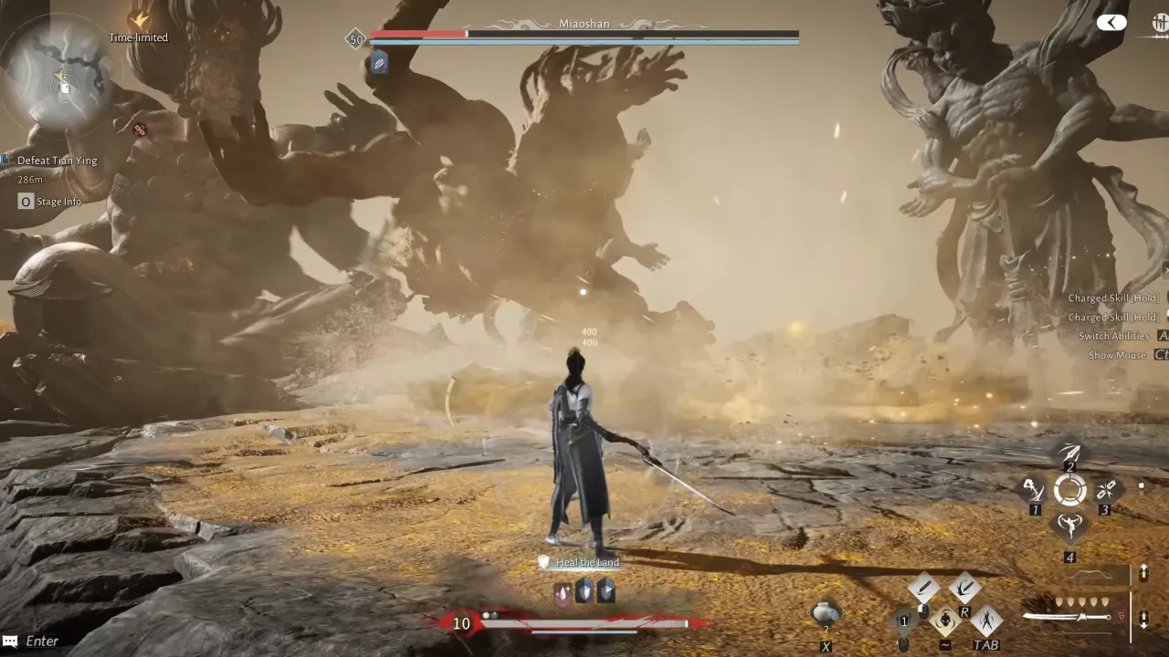 Where Winds Meet Tian Ying boss fight phase 2