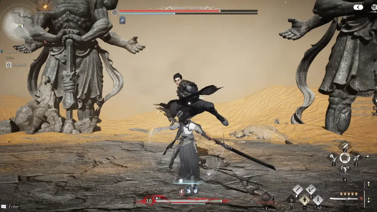 Where Winds Meet image of Tian Ying boss fight phase 3
