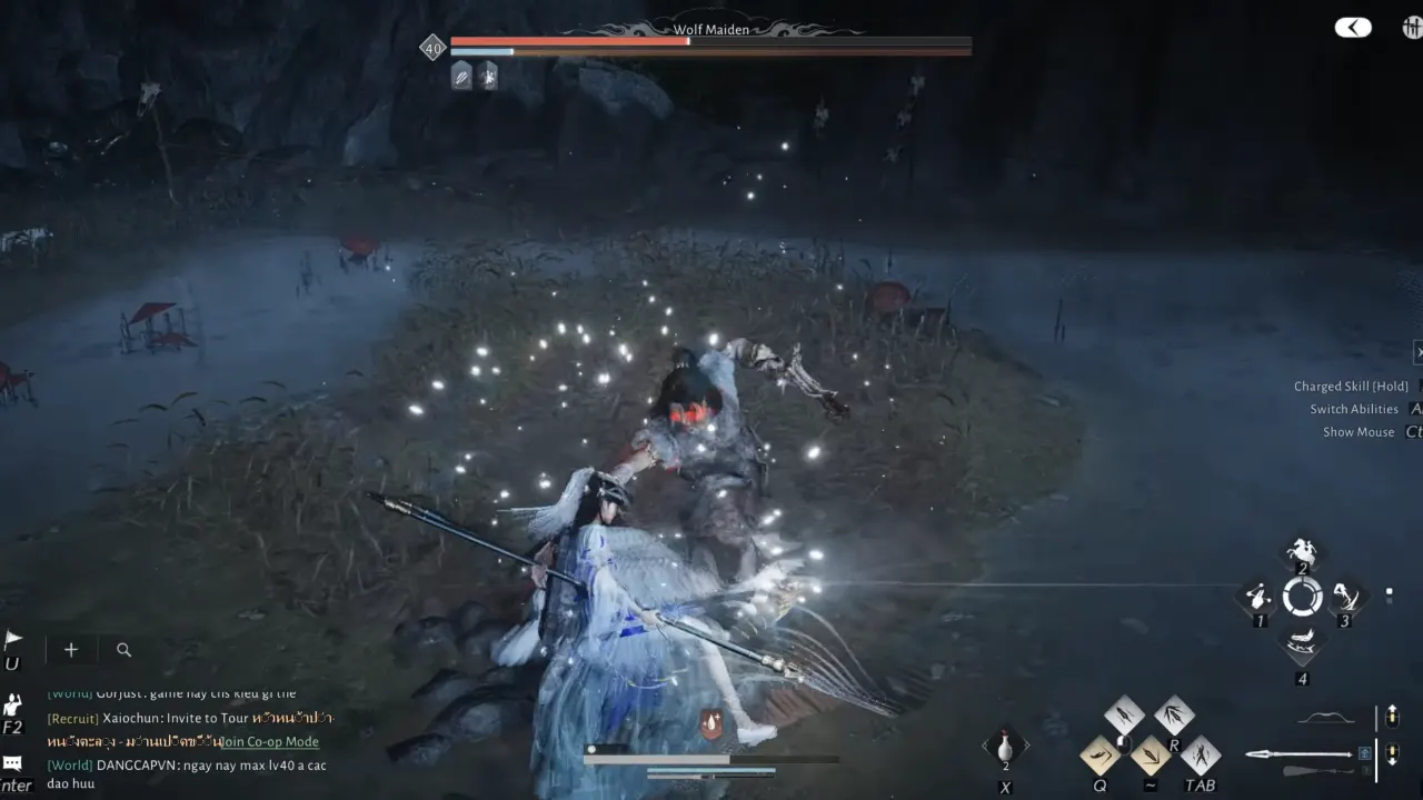 Where Winds Meet Wolf Maiden boss fight phase 2