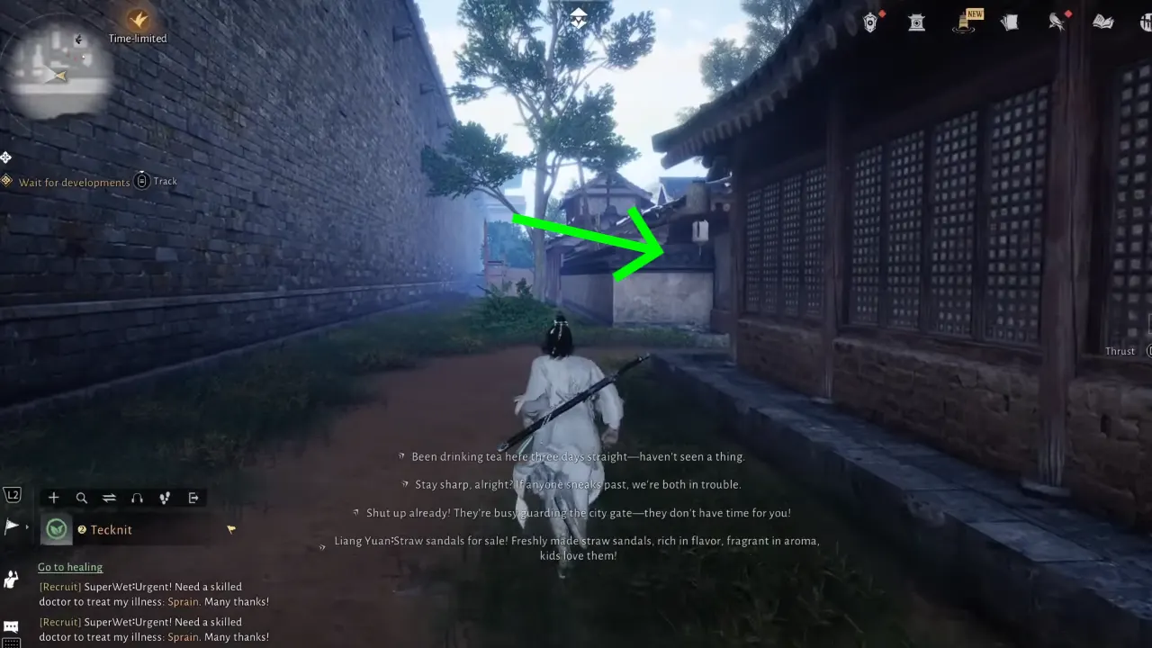 Where Winds Meet find Liang Yuan