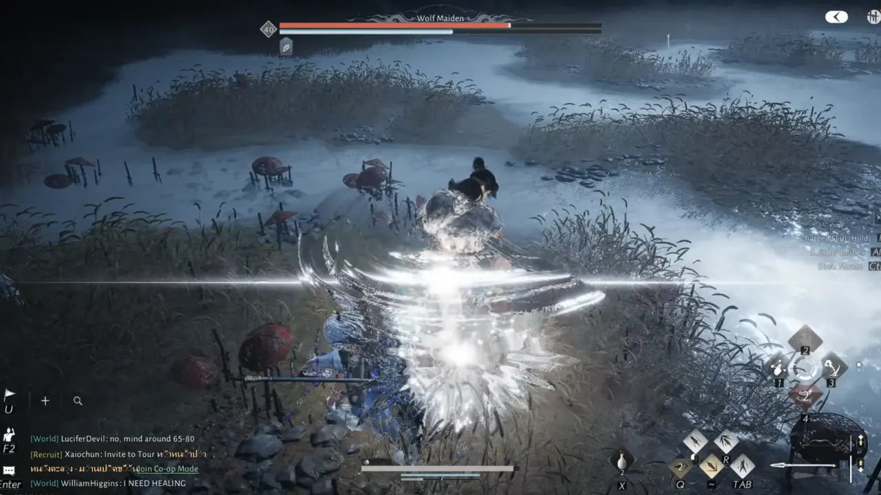 Wolf Maiden horizontal slashes